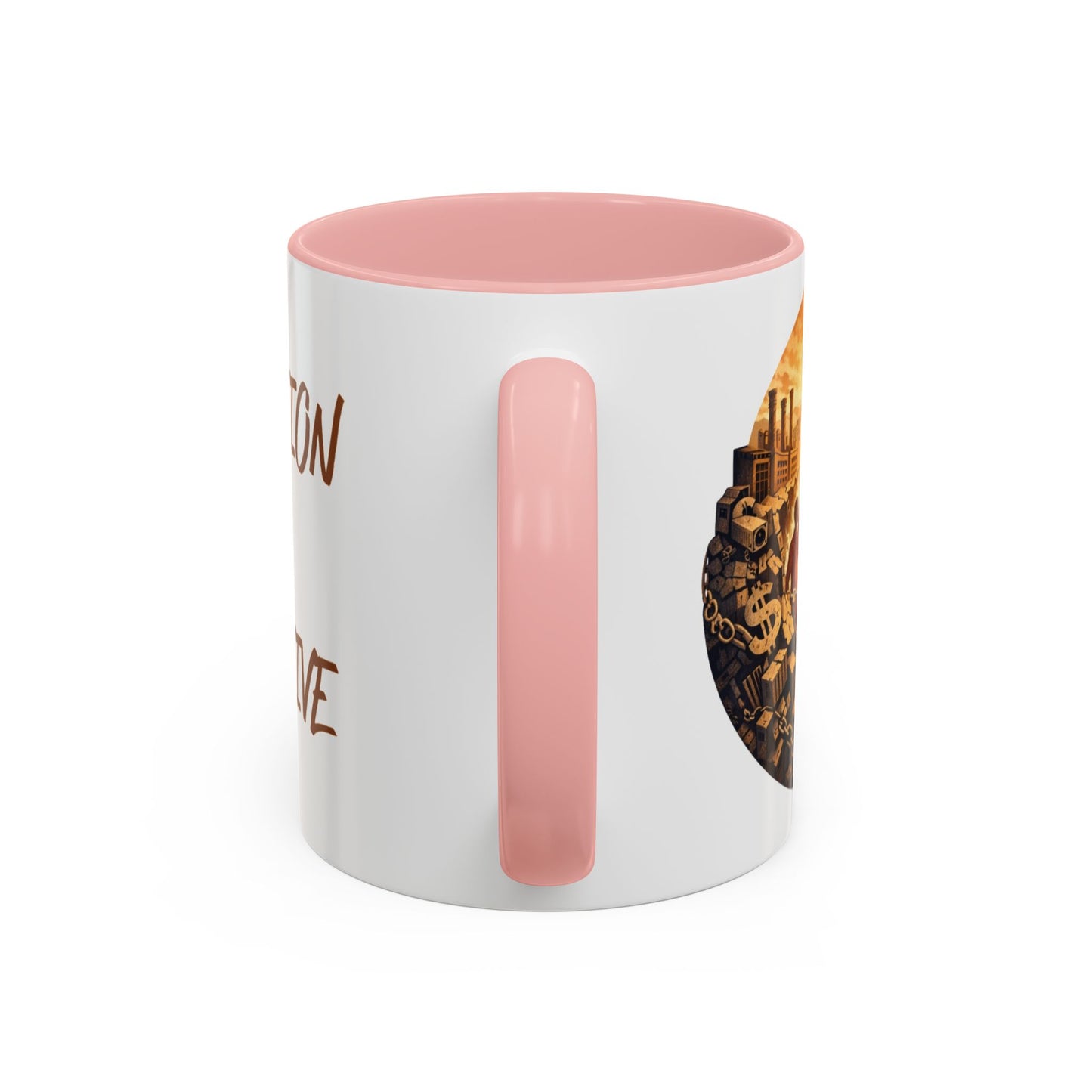 Liberation Is Collective Accent Coffee Mug - Black Handle 11/15oz