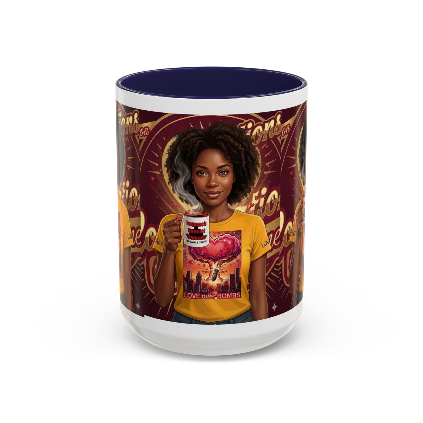 Love Over Bombs- Coffee Mug