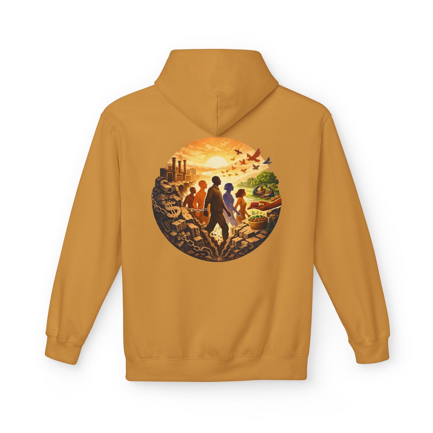 Liberation Is Collective Hoodie — Sunrise Solidarity Graphic Hoodie