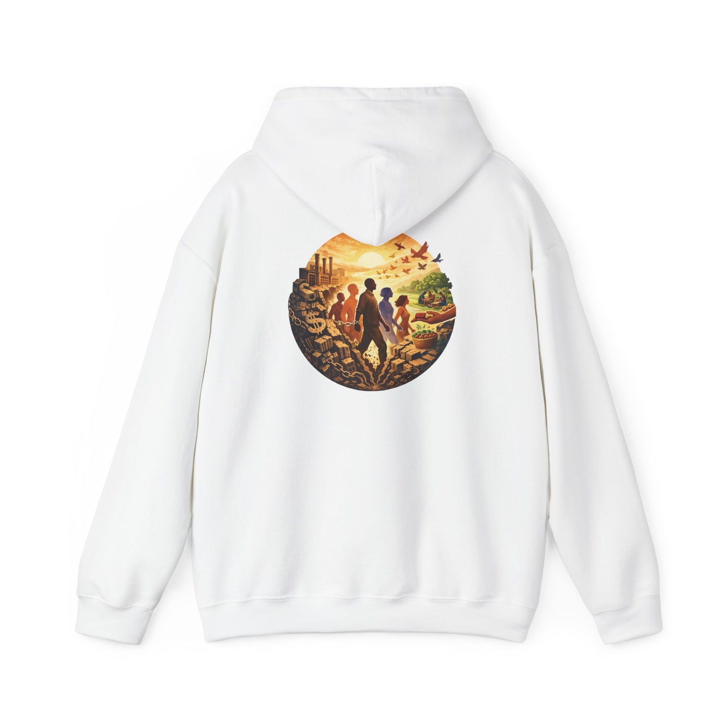 Liberation is Collective Hoodie — "We Move Forward Together" Artwork {Unisex}