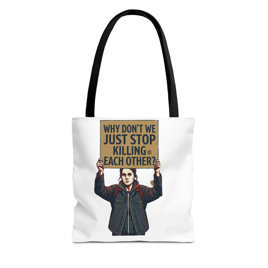 Tote Bag — "CHOOSE PEACE" Protest Graphic Tote