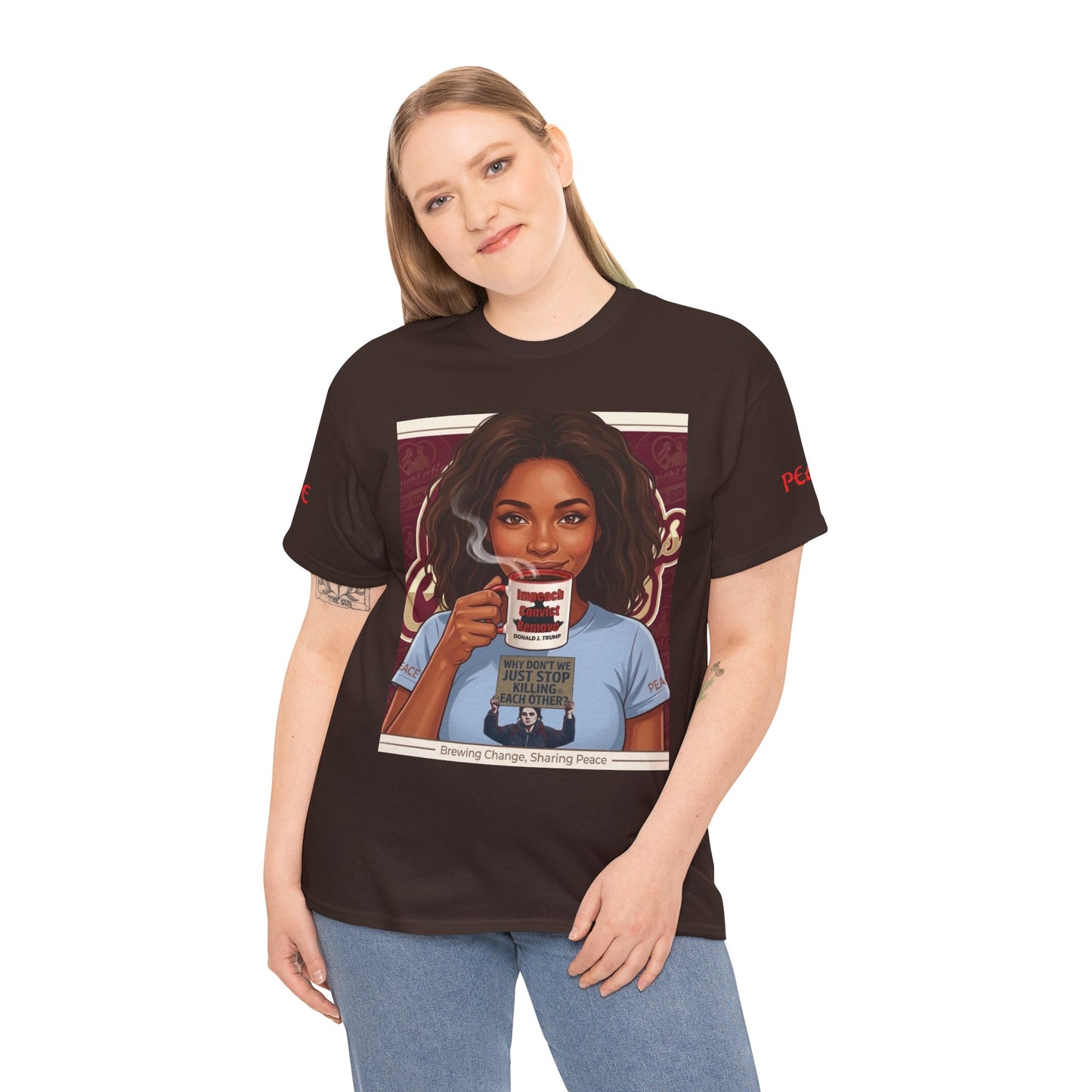 Coffee Lover Tee  "Sharing Change, Sharing Hope"