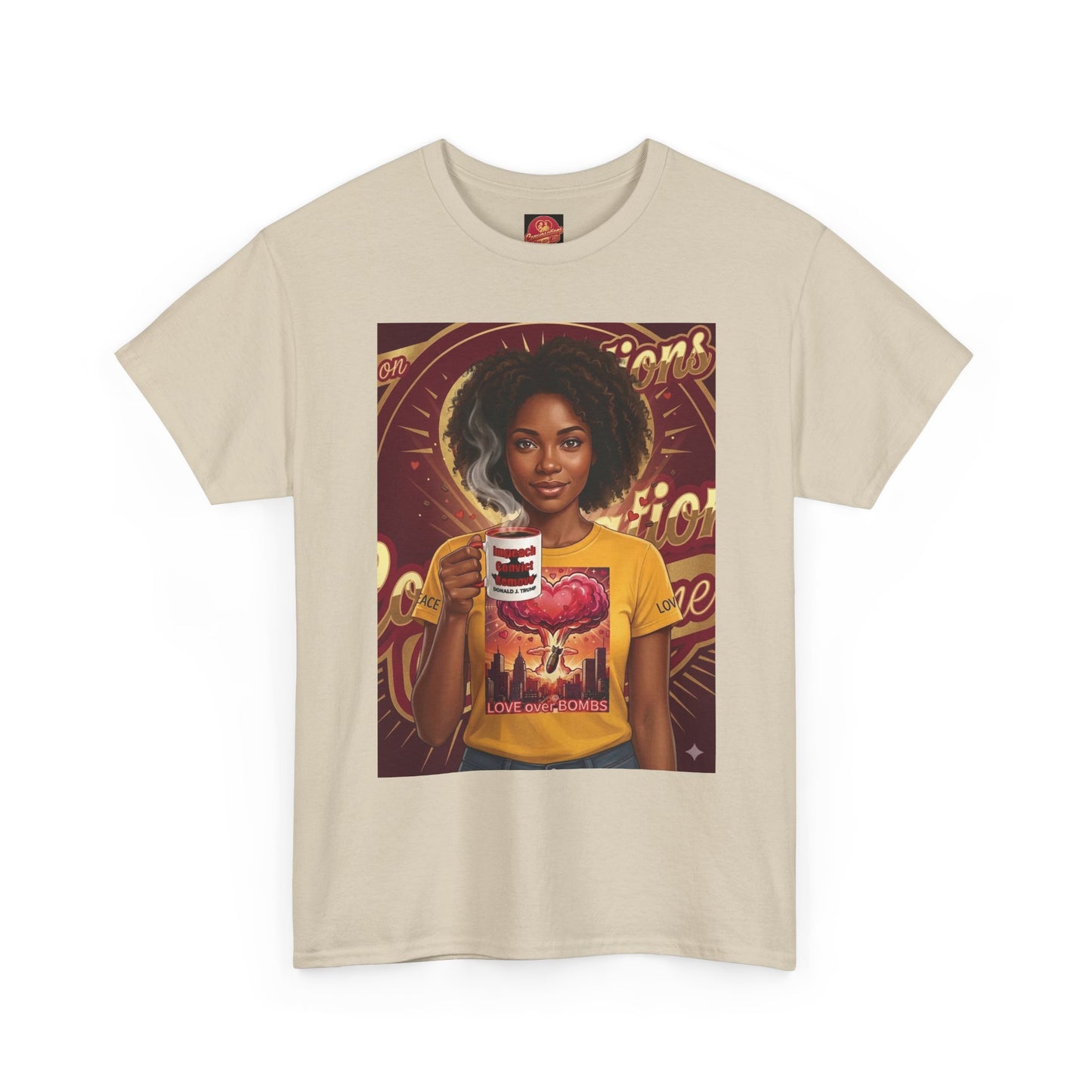 Vintage Coffee /Bombs Vibes Graphic Tee - Retro Aesthetic Unisex Cotton T-Shirt