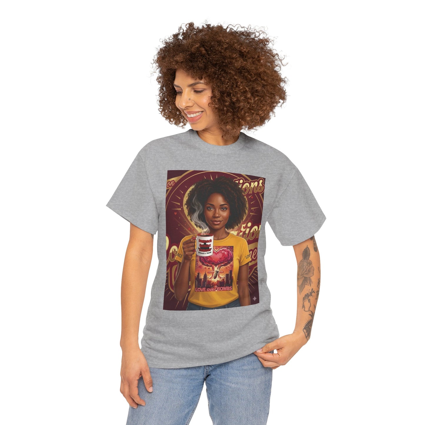 Vintage Coffee /Bombs Vibes Graphic Tee - Retro Aesthetic Unisex Cotton T-Shirt