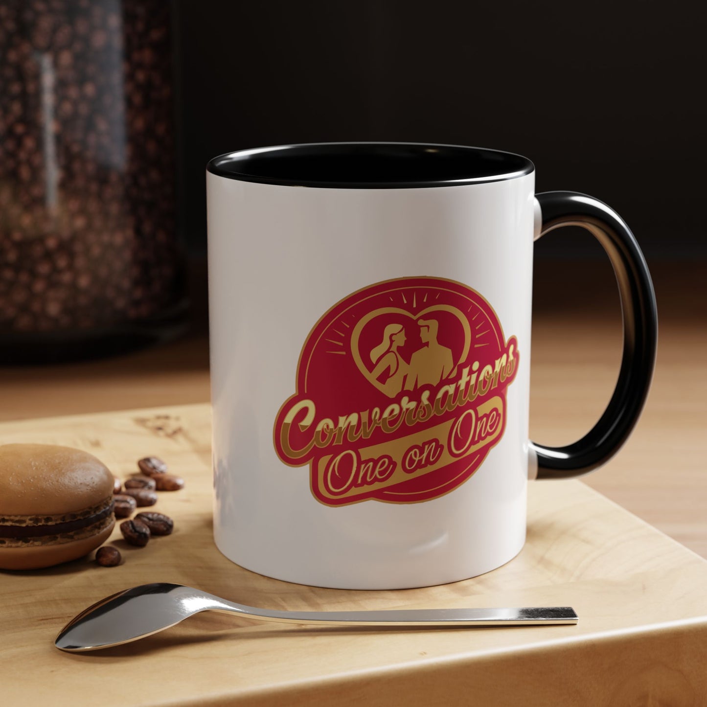 Conversation One-on-One Accent Coffee Mug – (11/15oz)