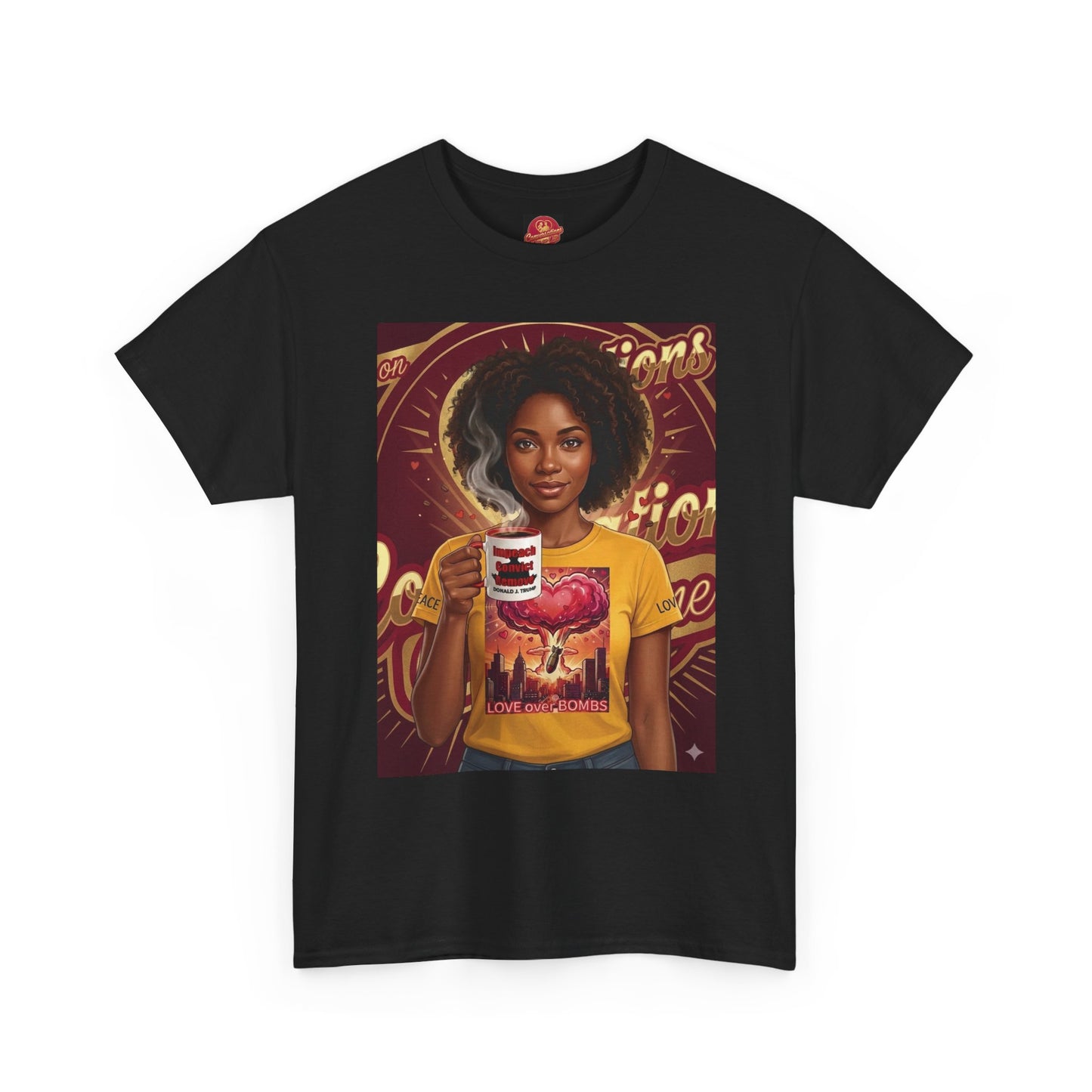 Vintage Coffee /Bombs Vibes Graphic Tee - Retro Aesthetic Unisex Cotton T-Shirt