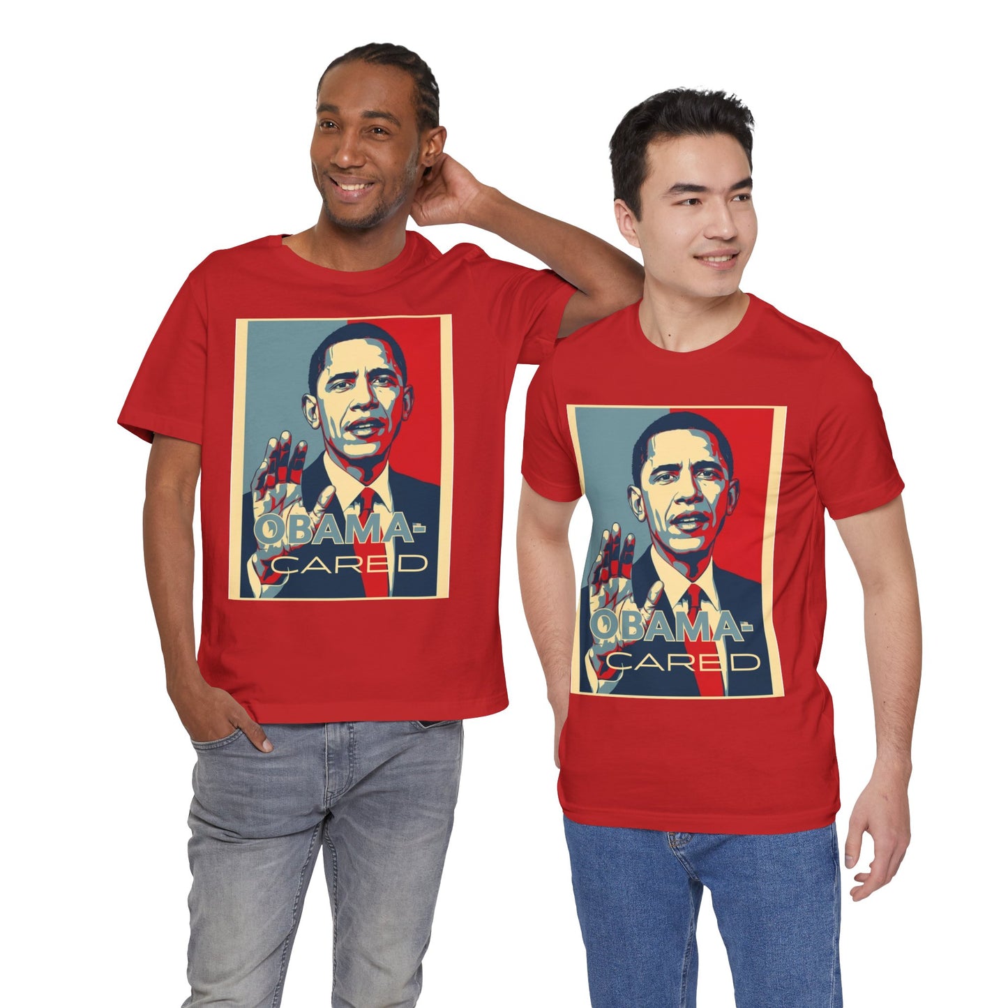 'Obama Cared' Vintage Style T-Shirt