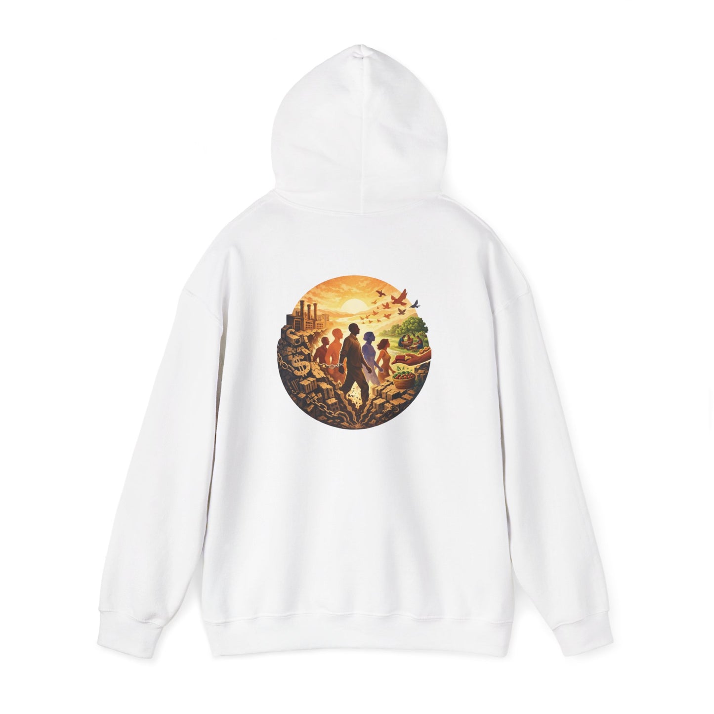 Liberation is Collective Hoodie — "We Move Forward Together" Artwork {Unisex}