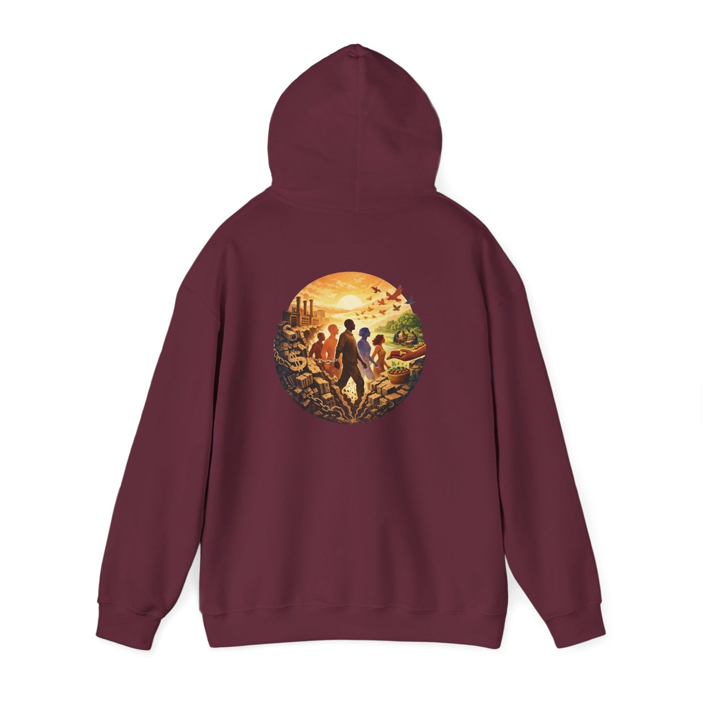 Liberation is Collective Hoodie — "We Move Forward Together" Artwork {Unisex}
