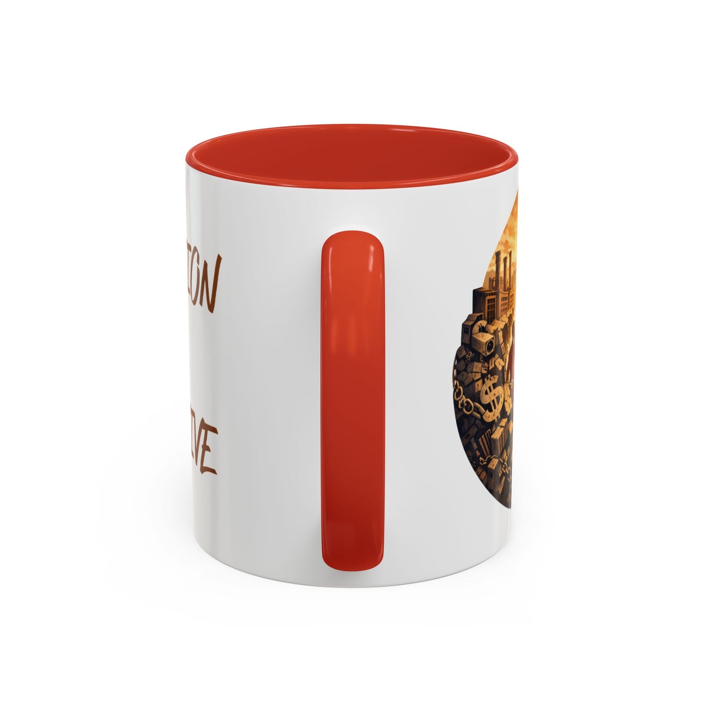 Liberation Is Collective Accent Coffee Mug - Black Handle 11/15oz