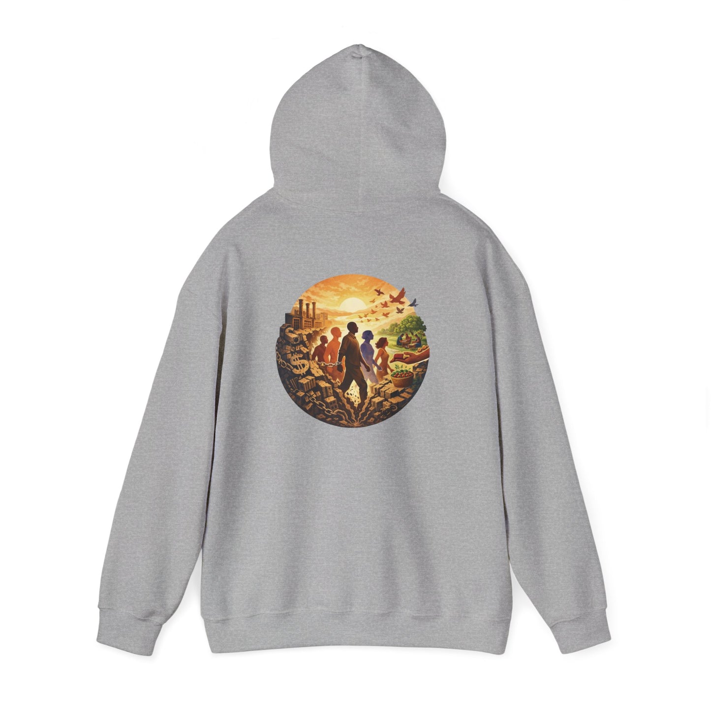 Liberation is Collective Hoodie — "We Move Forward Together" Artwork {Unisex}