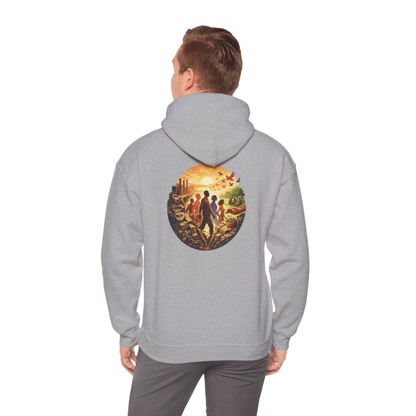 Liberation is Collective Hoodie — "We Move Forward Together" Artwork {Unisex}