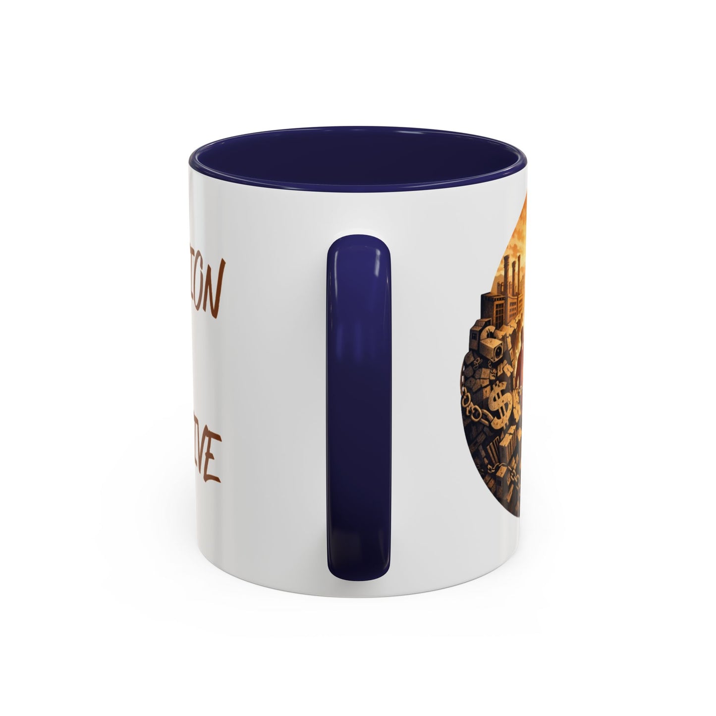 Liberation Is Collective Accent Coffee Mug - Black Handle 11/15oz