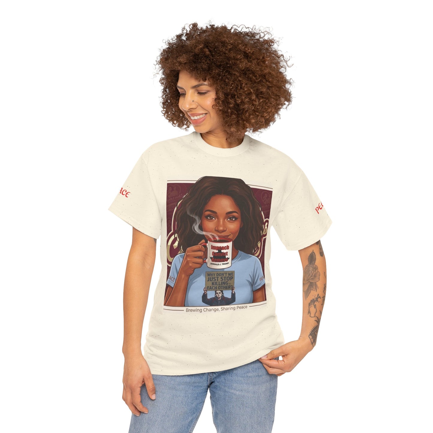 Coffee Lover Tee  "Sharing Change, Sharing Hope"