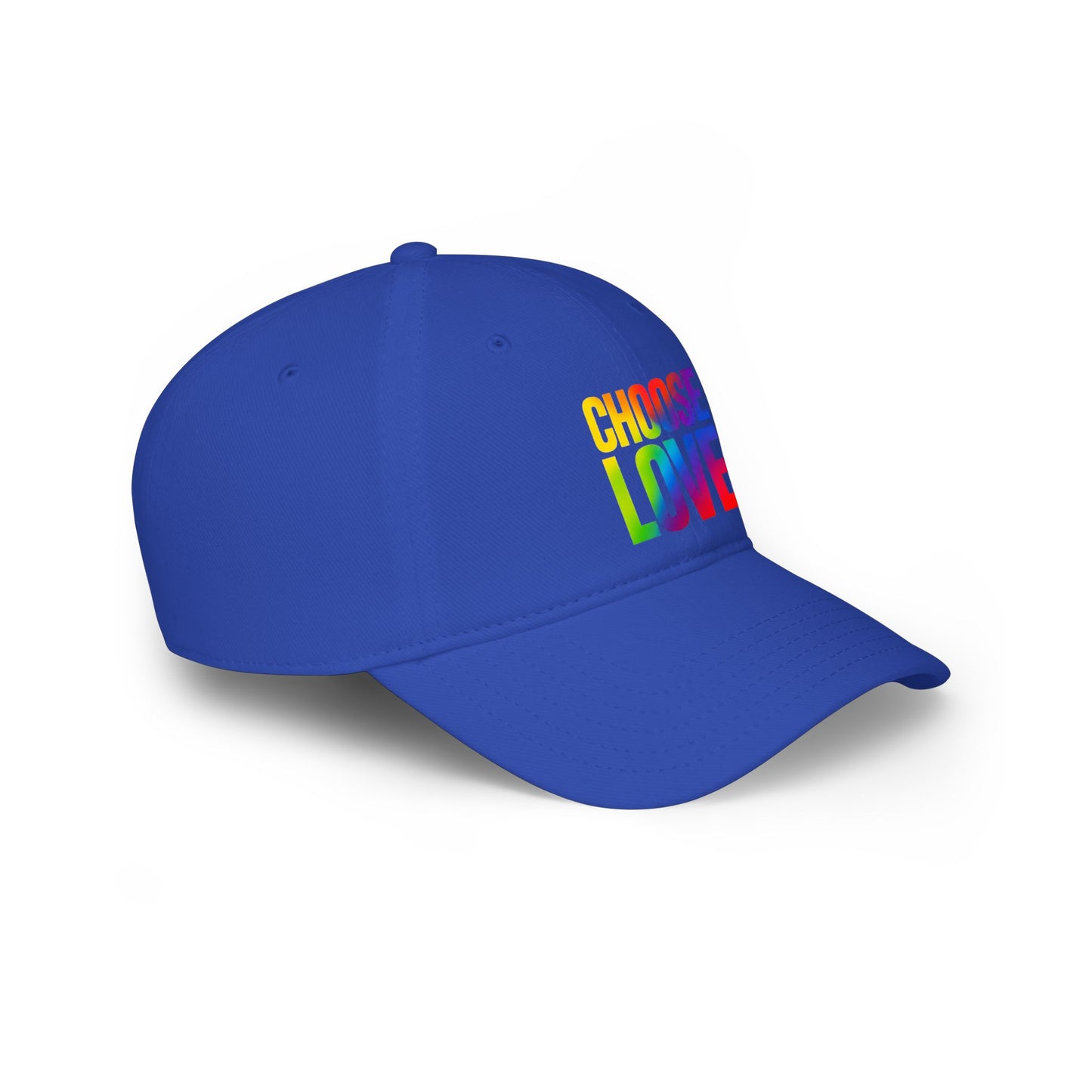 Choose Love Rainbow Cap — Low Profile Baseball Hat for Pride & Everyday Wear