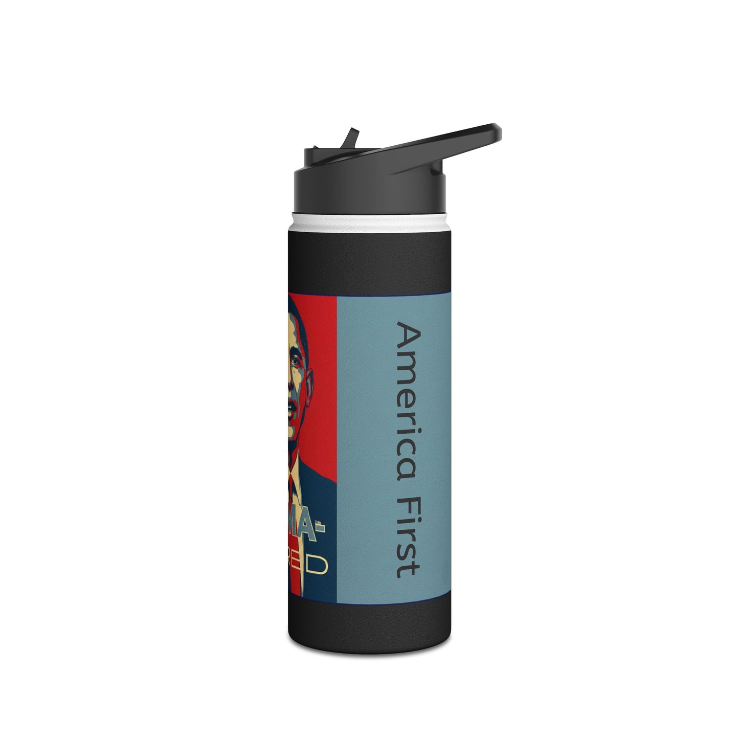 Retro 'OBAMA-CARED' Design-Water Bottle