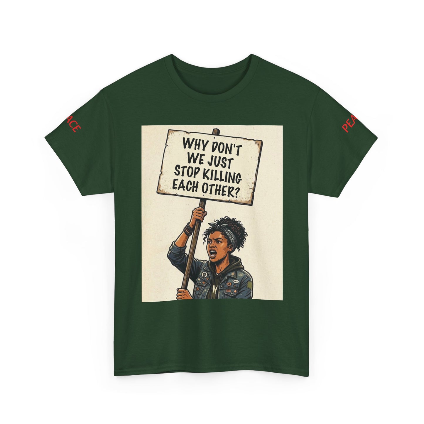 Graphic Tee — "CHOOSE PEACE" Shirt
