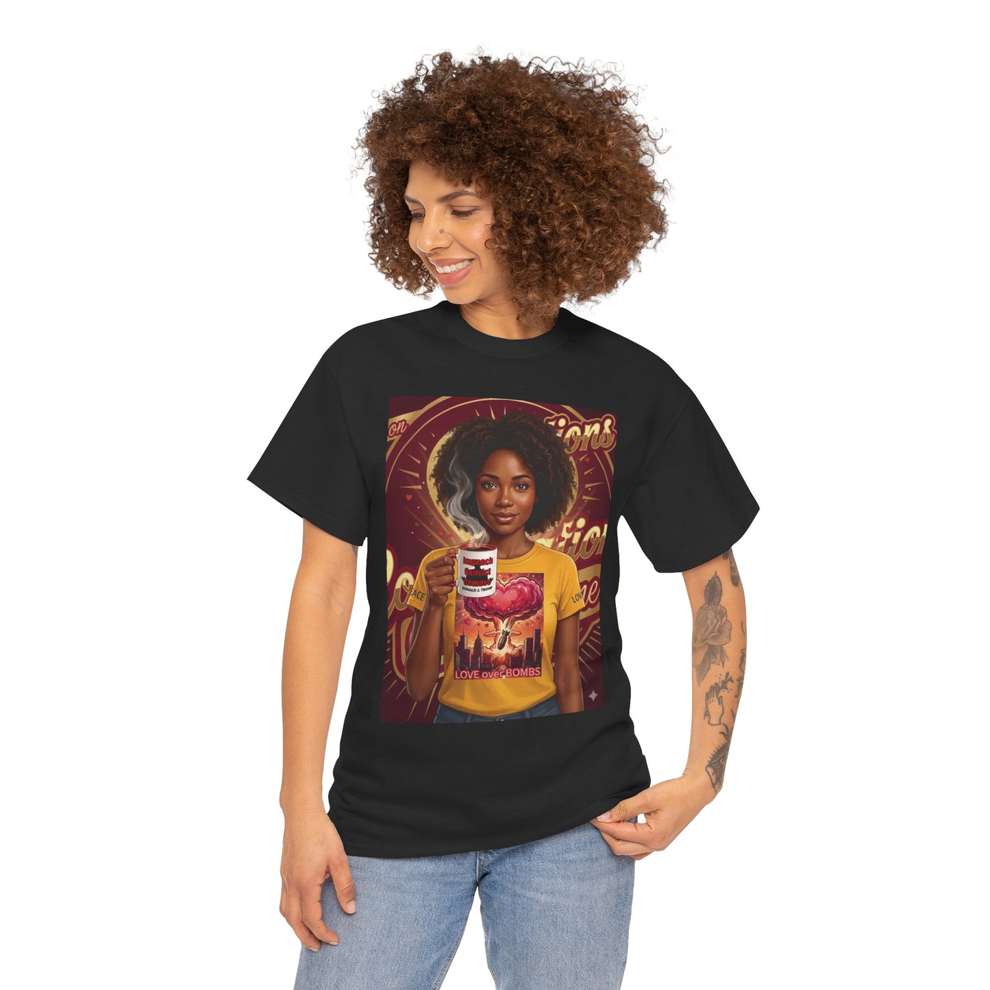 Vintage Coffee /Bombs Vibes Graphic Tee - Retro Aesthetic Unisex Cotton T-Shirt