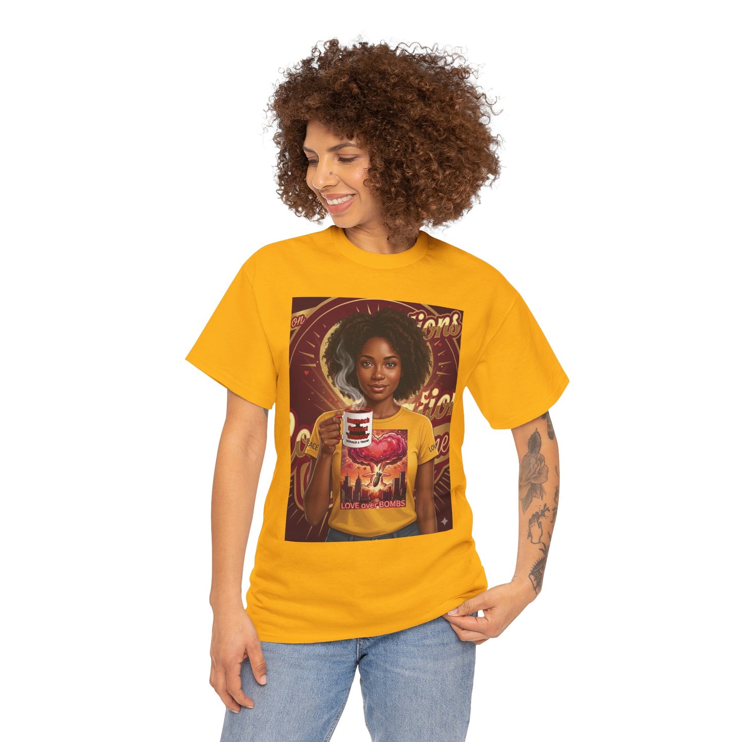 Vintage Coffee /Bombs Vibes Graphic Tee - Retro Aesthetic Unisex Cotton T-Shirt