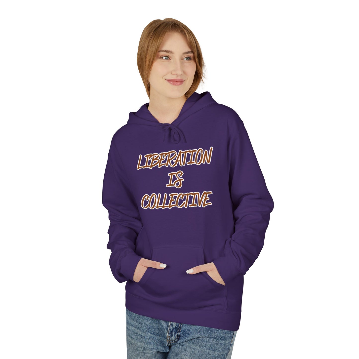 Liberation Is Collective Hoodie — Sunrise Solidarity Graphic Hoodie