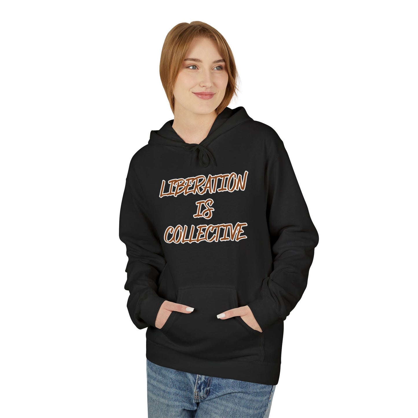 Liberation Is Collective Hoodie — Sunrise Solidarity Graphic Hoodie
