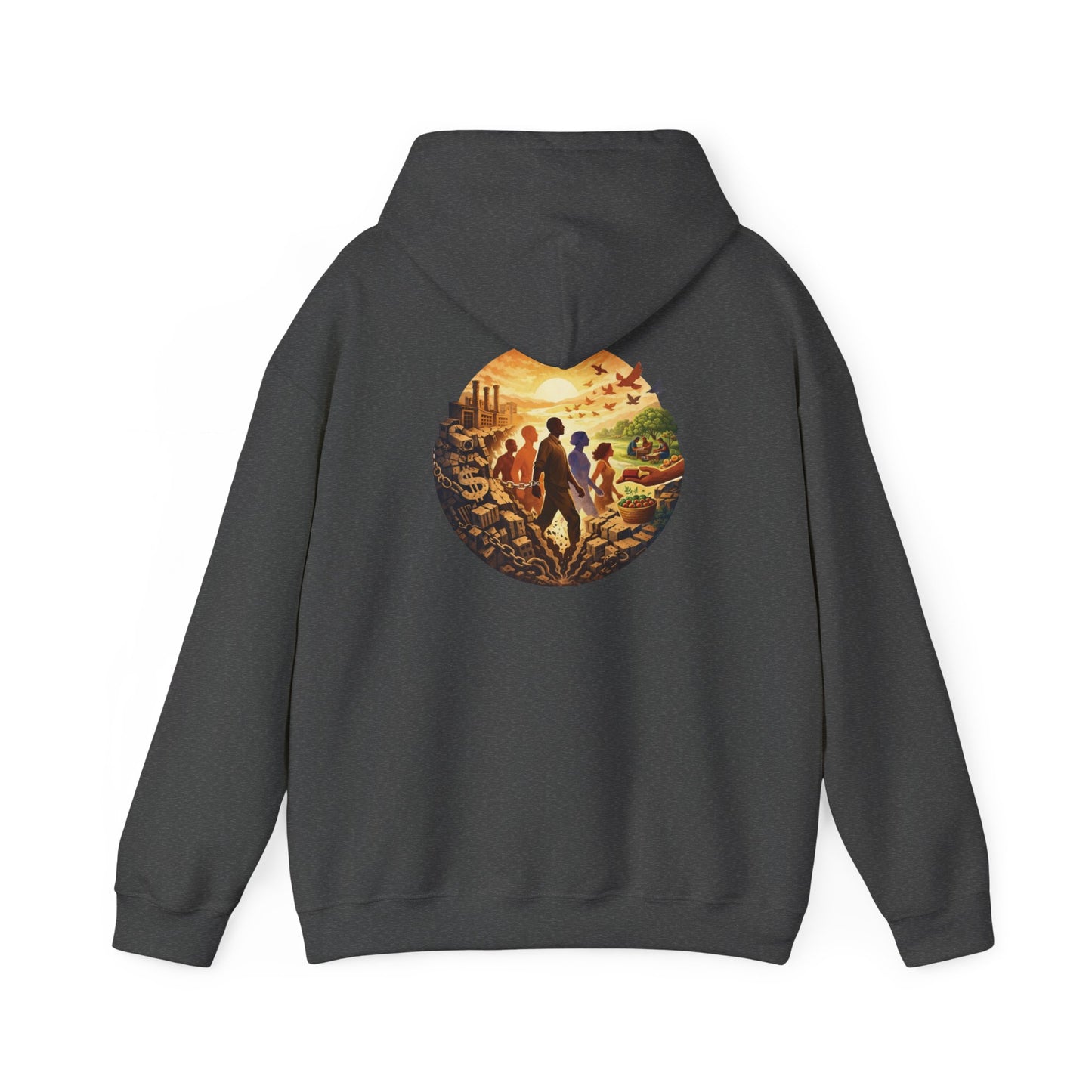 Liberation is Collective Hoodie — "We Move Forward Together" Artwork {Unisex}