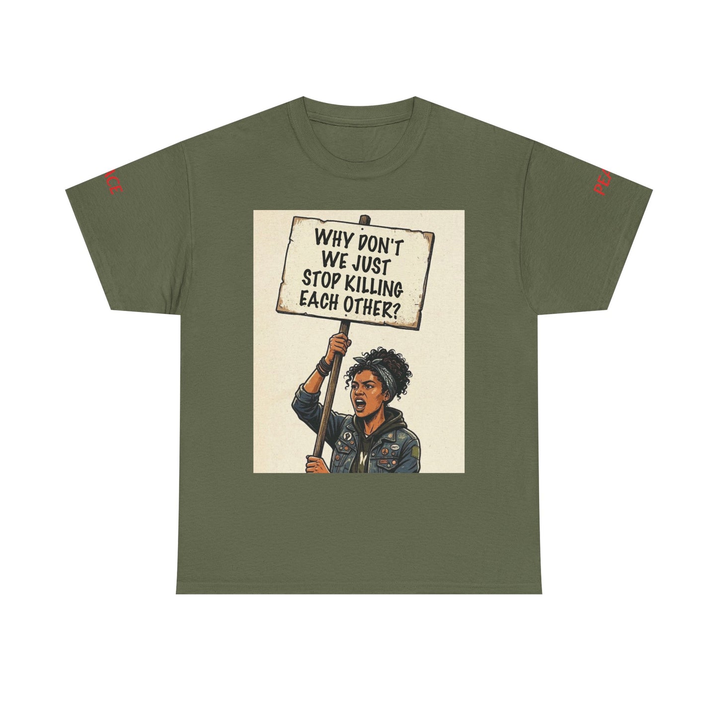 Graphic Tee — "CHOOSE PEACE" Shirt