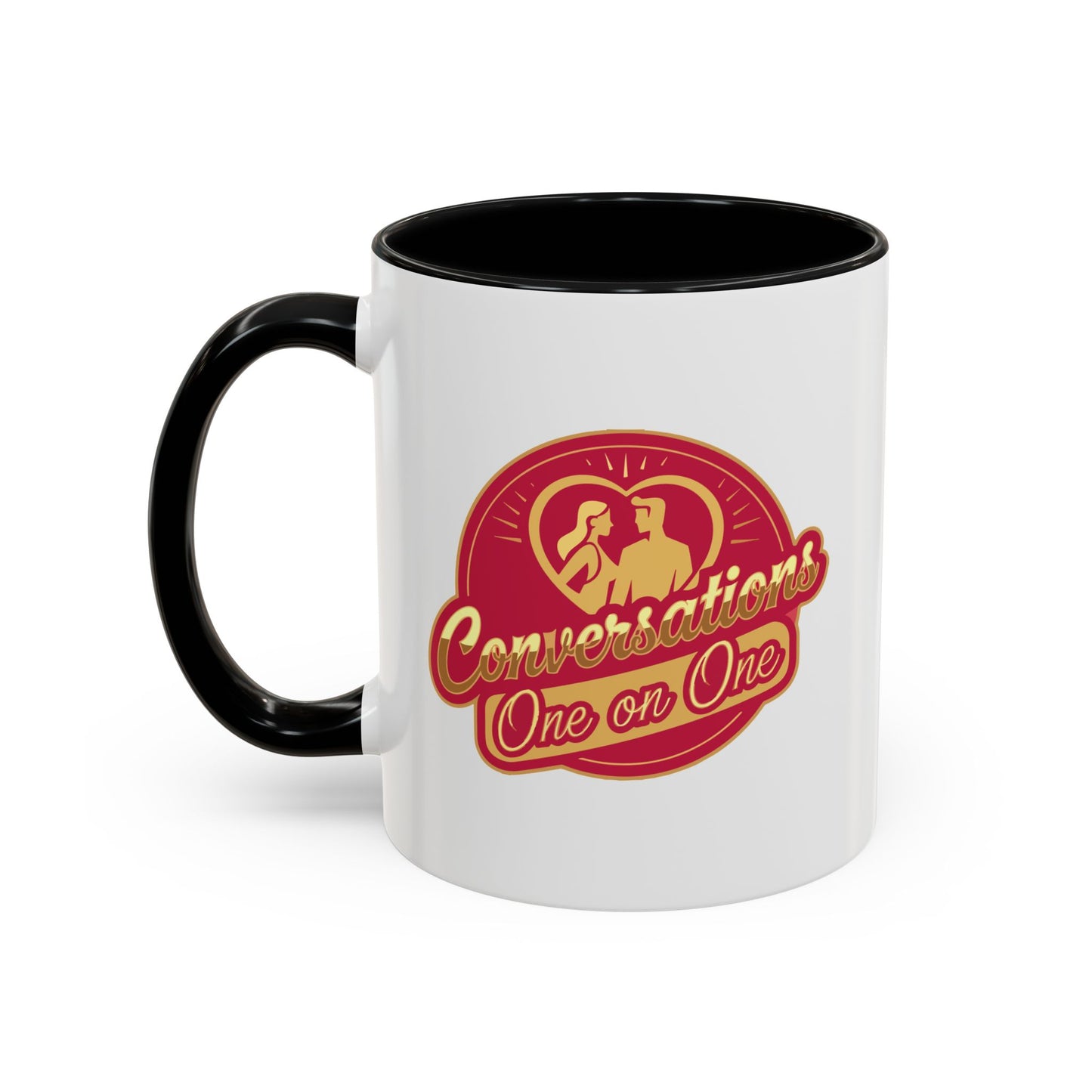 Conversation One-on-One Accent Coffee Mug – (11/15oz)