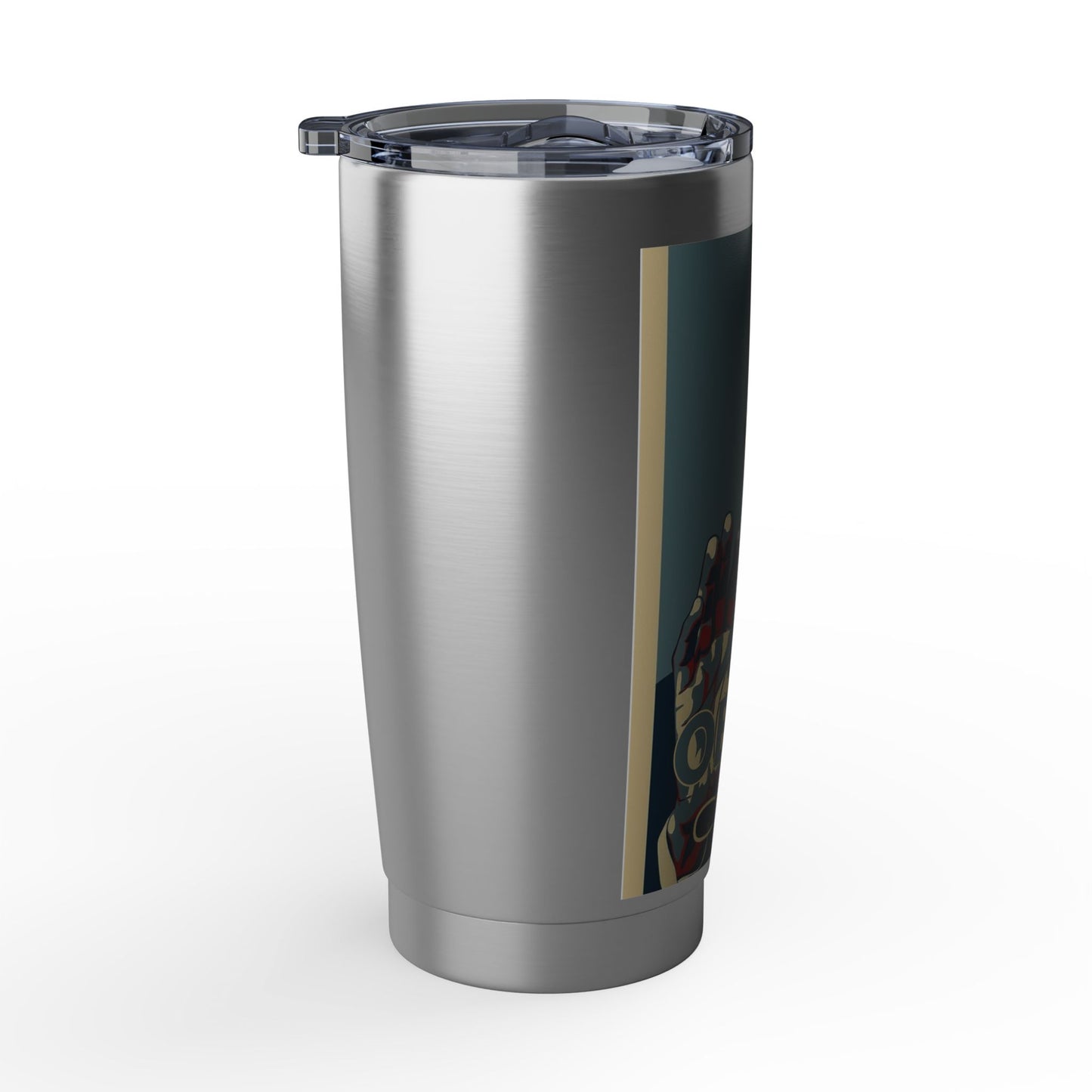 Obama Cared 20oz Travel Tumbler — Vintage Poster Design
