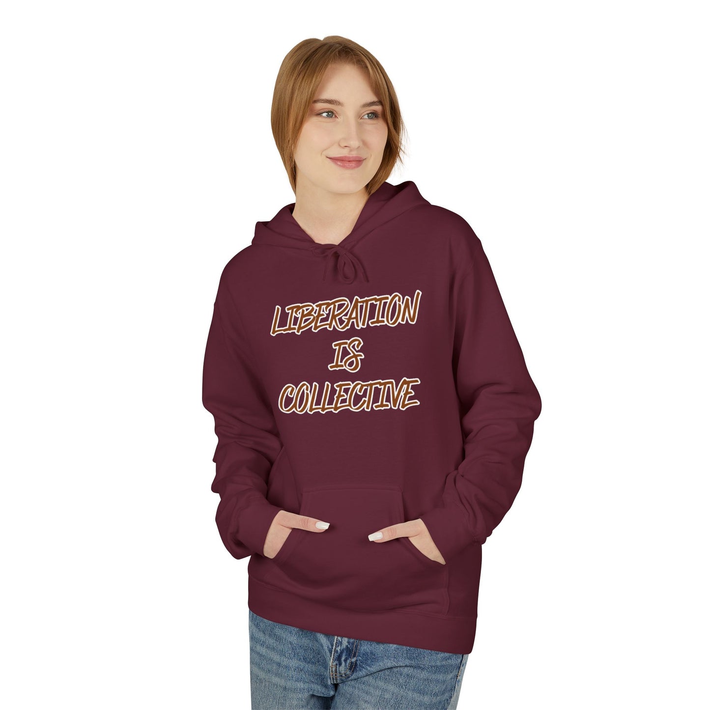 Liberation Is Collective Hoodie — Sunrise Solidarity Graphic Hoodie
