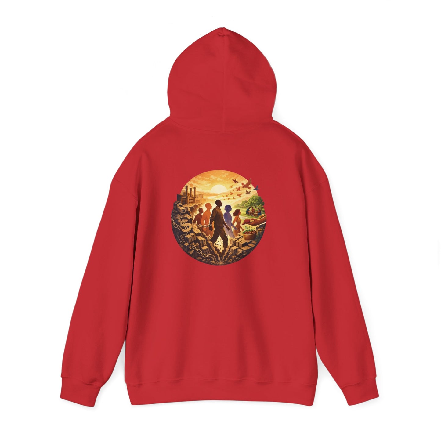 Liberation is Collective Hoodie — "We Move Forward Together" Artwork {Unisex}