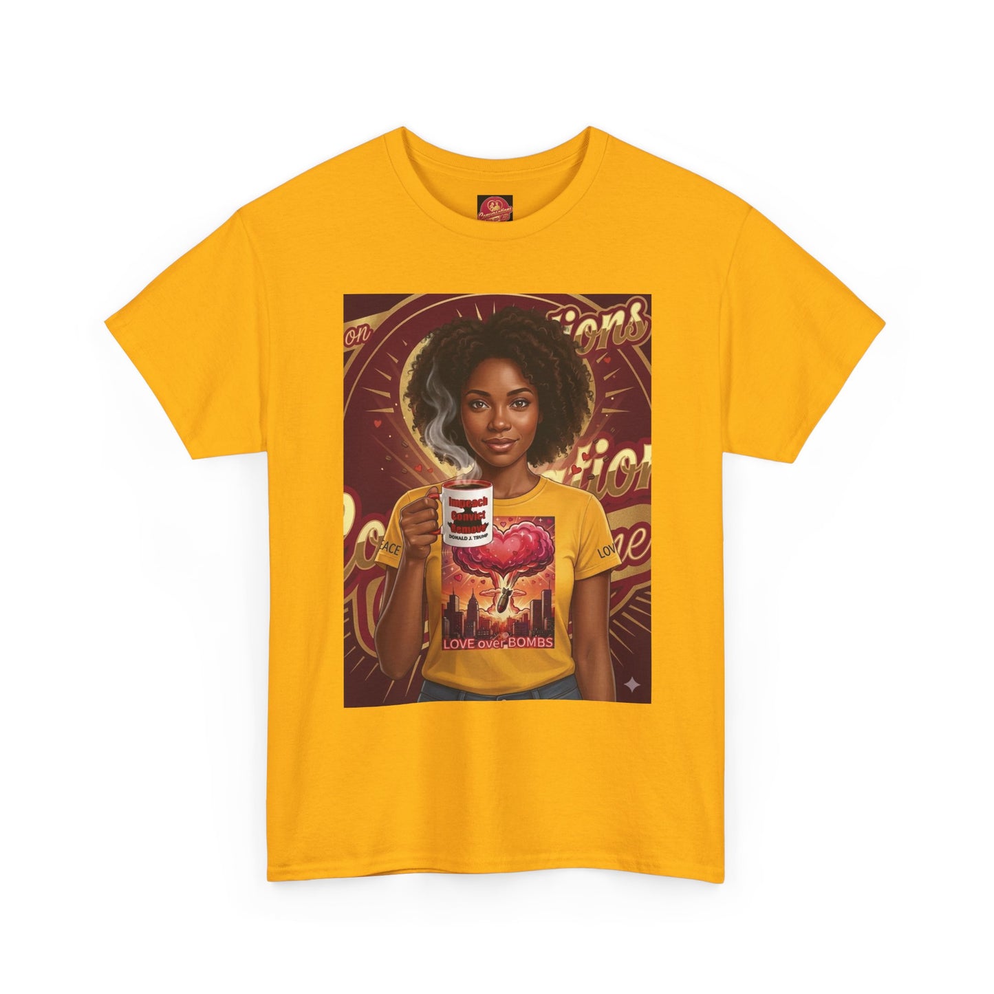 Vintage Coffee /Bombs Vibes Graphic Tee - Retro Aesthetic Unisex Cotton T-Shirt