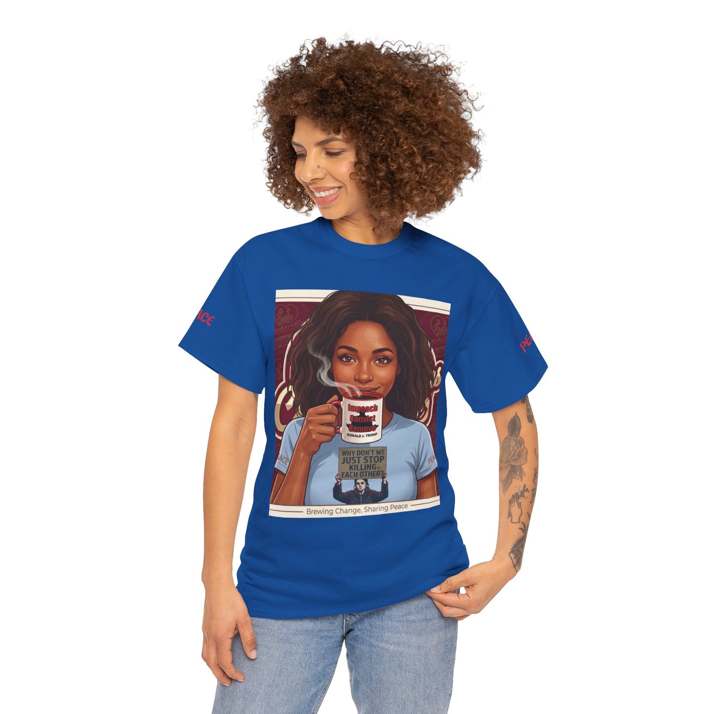 Coffee Lover Tee  "Sharing Change, Sharing Hope"