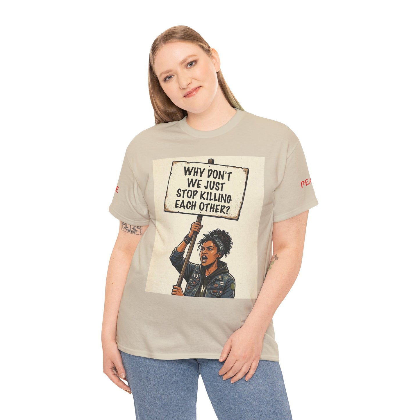 Graphic Tee — "CHOOSE PEACE" Shirt