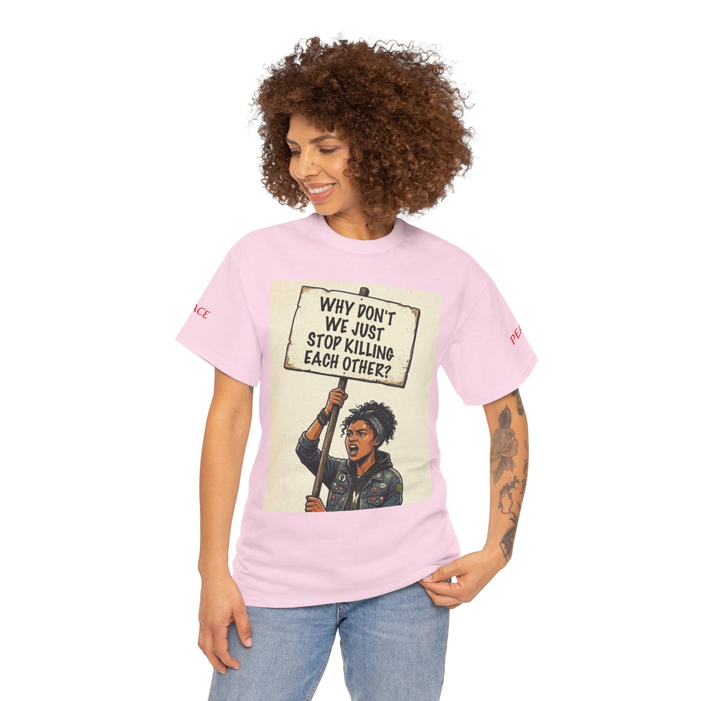 Graphic Tee — "CHOOSE PEACE" Shirt