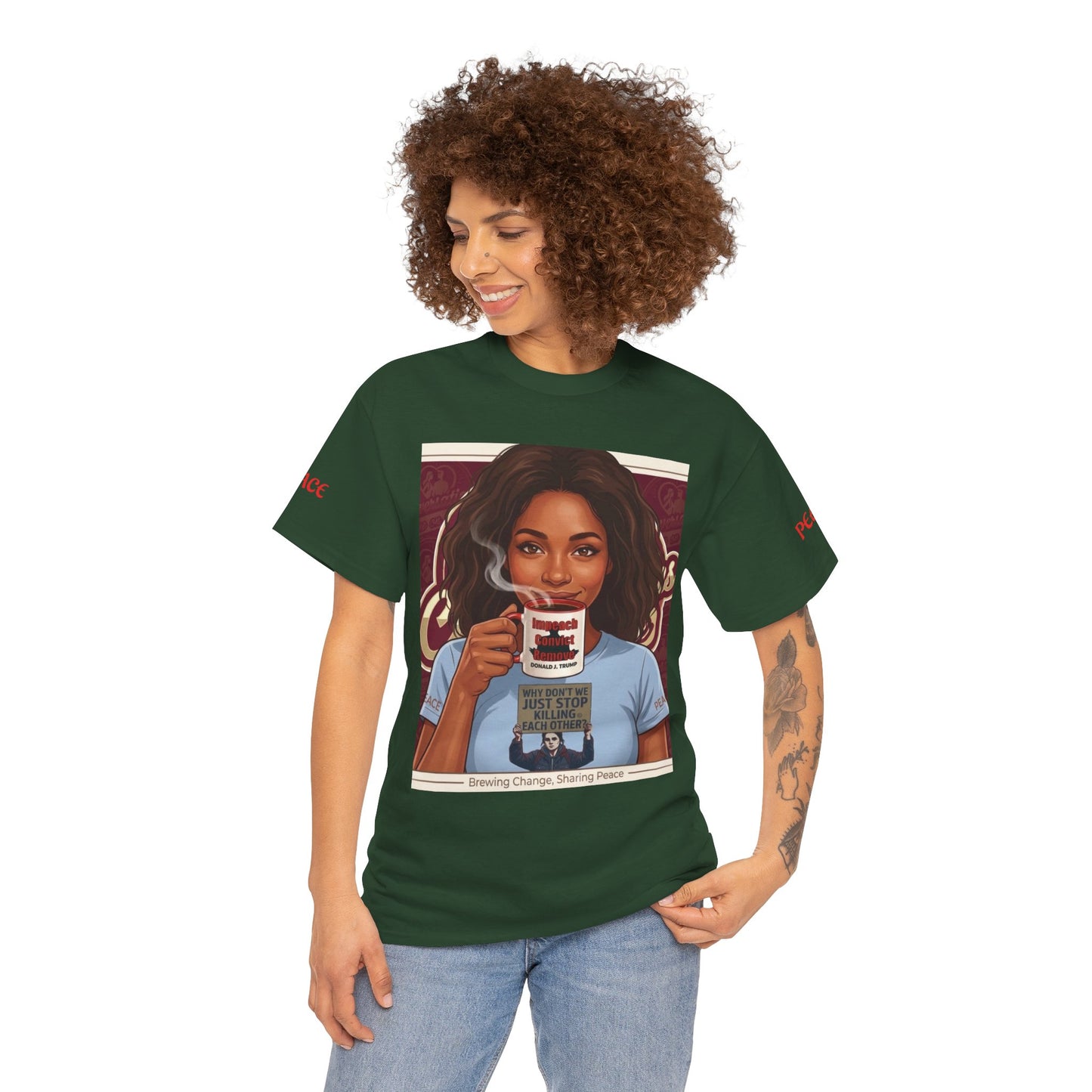 Coffee Lover Tee  "Sharing Change, Sharing Hope"