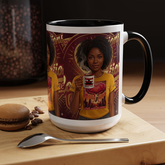 Love Over Bombs- Coffee Mug