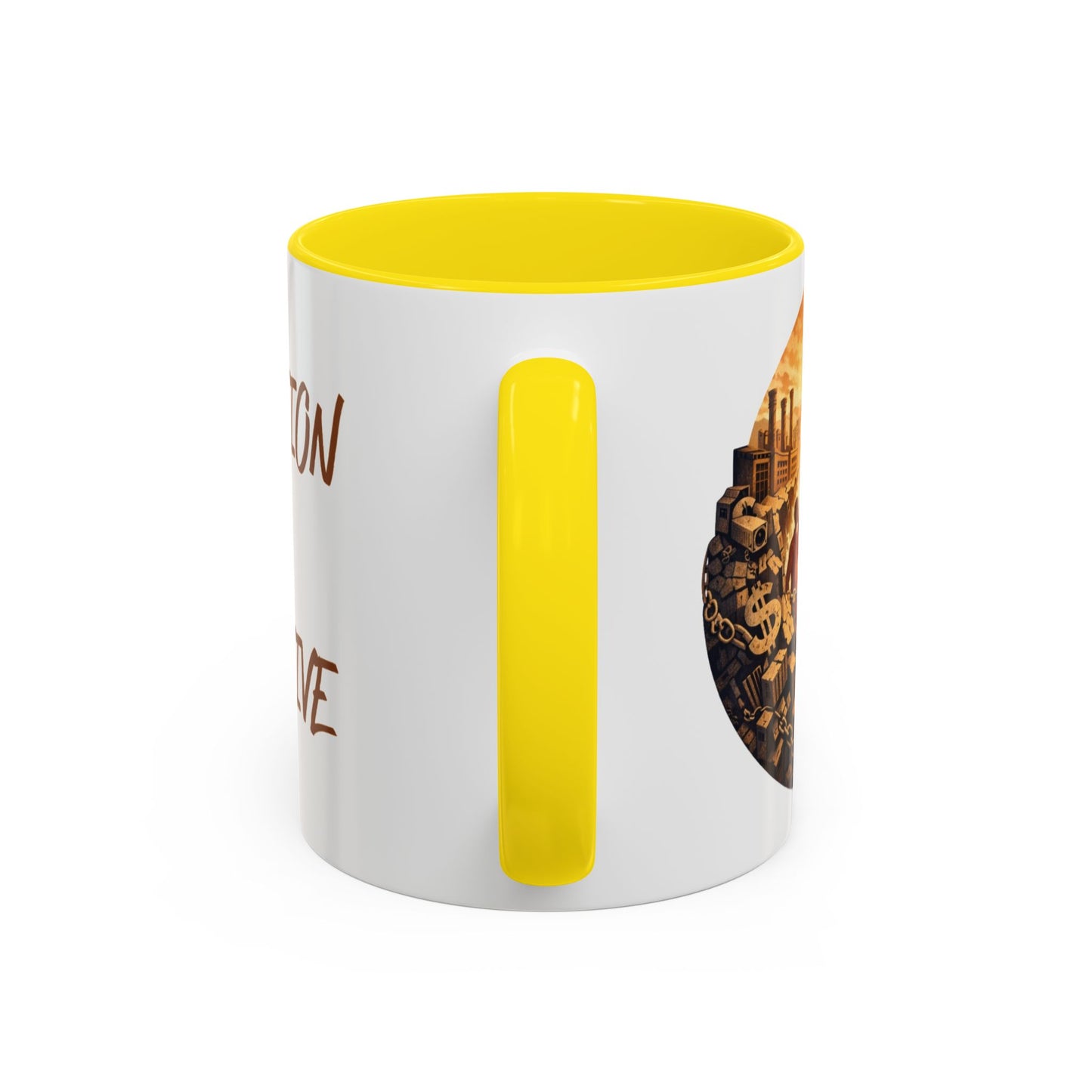 Liberation Is Collective Accent Coffee Mug - Black Handle 11/15oz