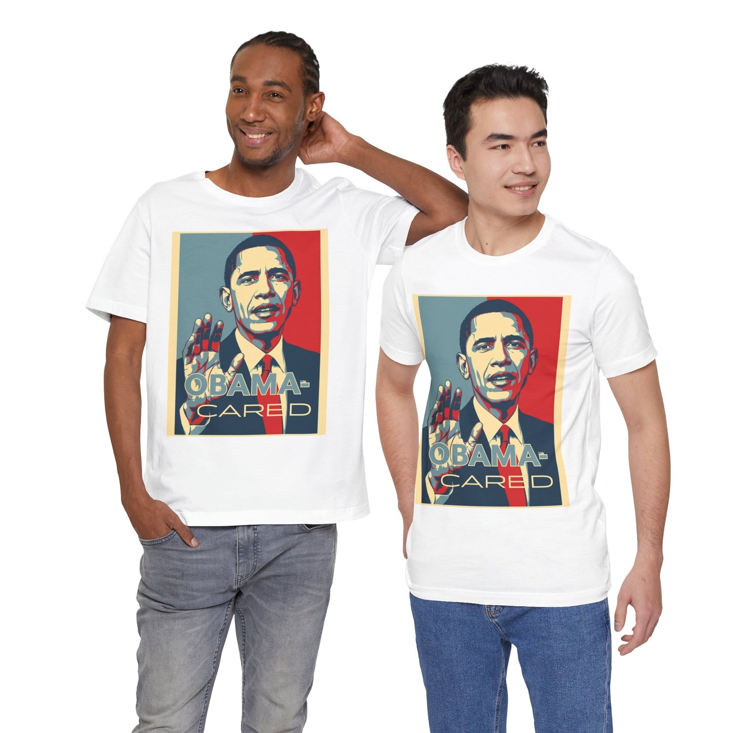 'Obama Cared' Vintage Style T-Shirt