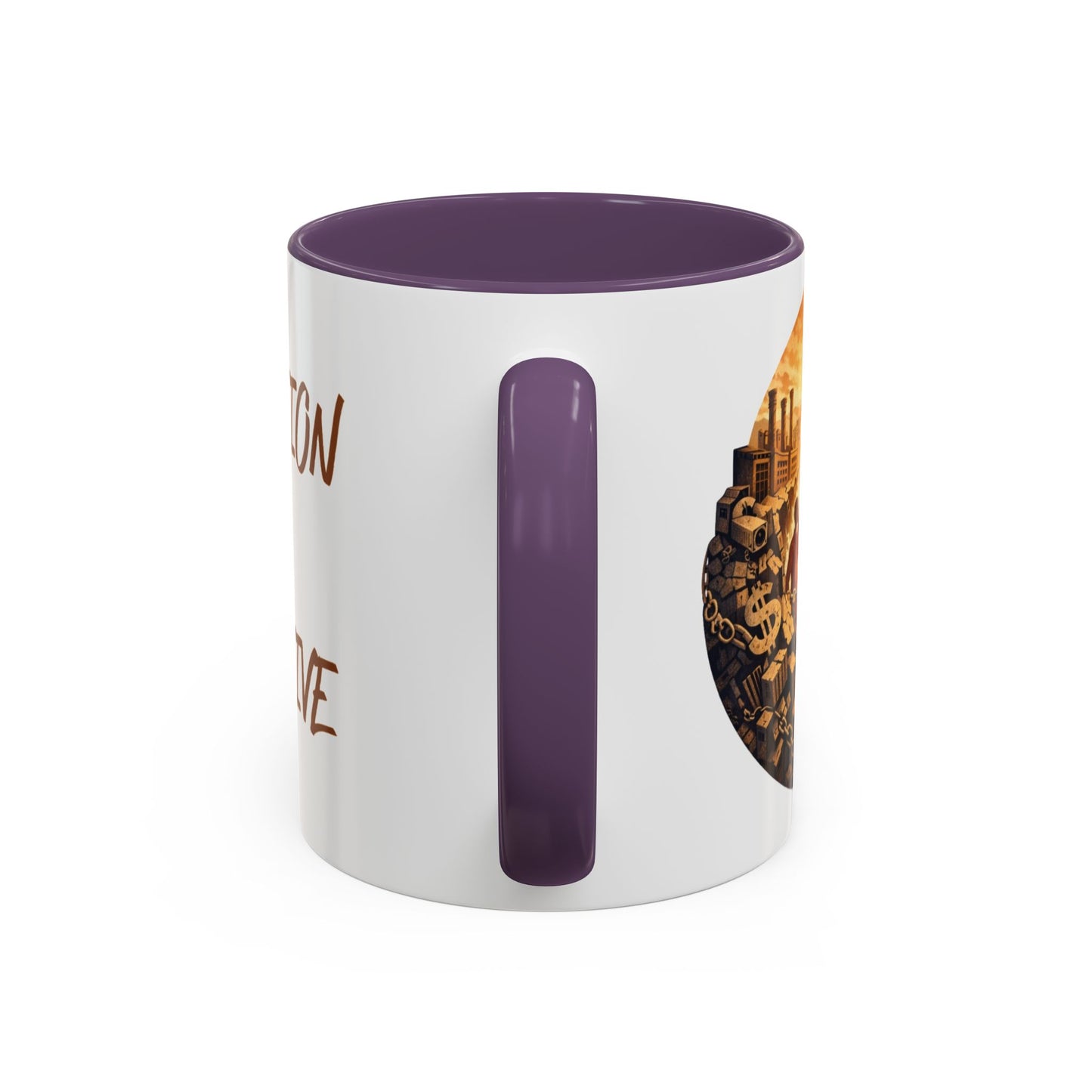Liberation Is Collective Accent Coffee Mug - Black Handle 11/15oz