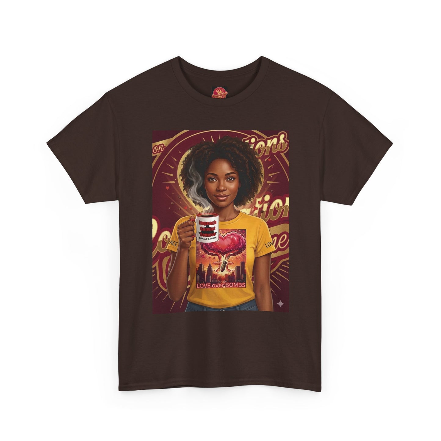 Vintage Coffee /Bombs Vibes Graphic Tee - Retro Aesthetic Unisex Cotton T-Shirt