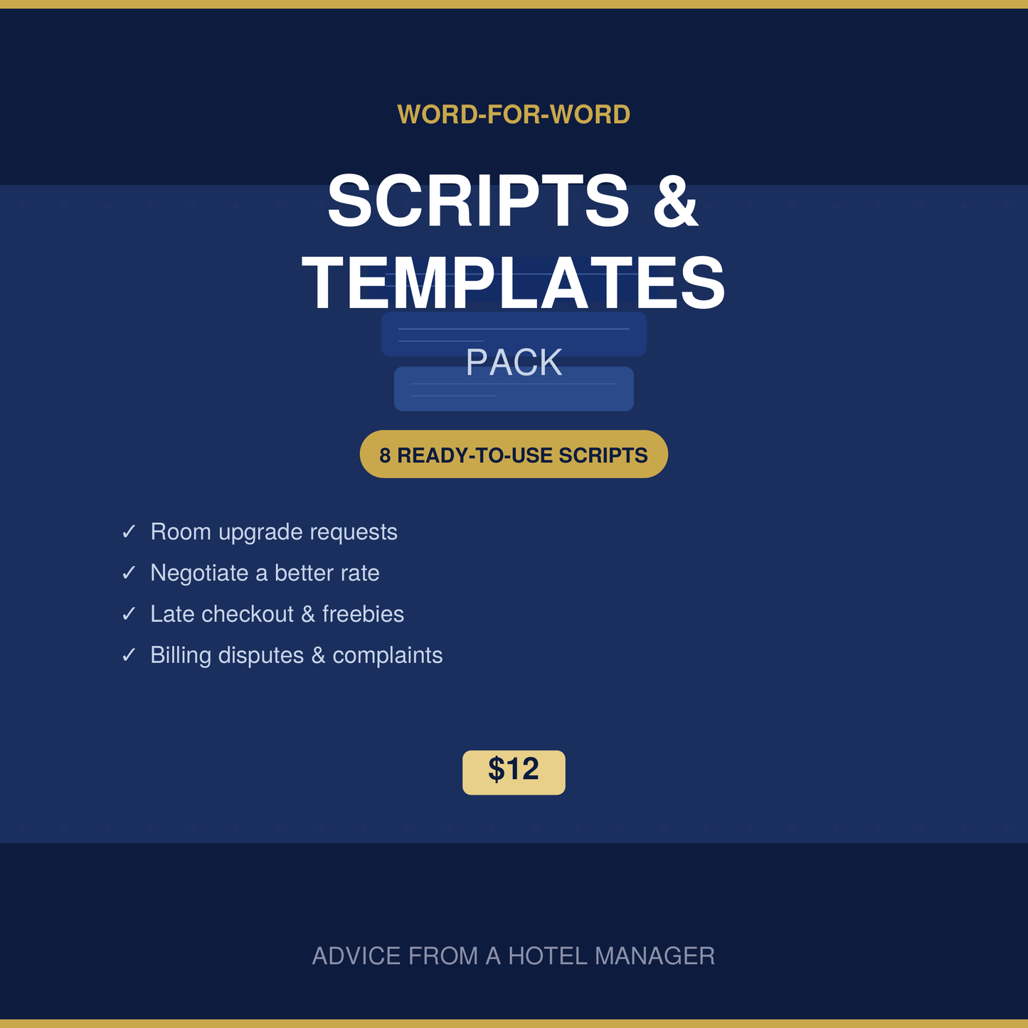 The Hotel Insider Bundle — Scripts Pack + Hotel Hacks eBook